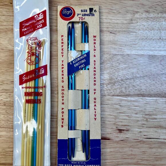 Vintage Susan Bates Knitting Needles And Boye Knitting Needles - Picture 1 of 5